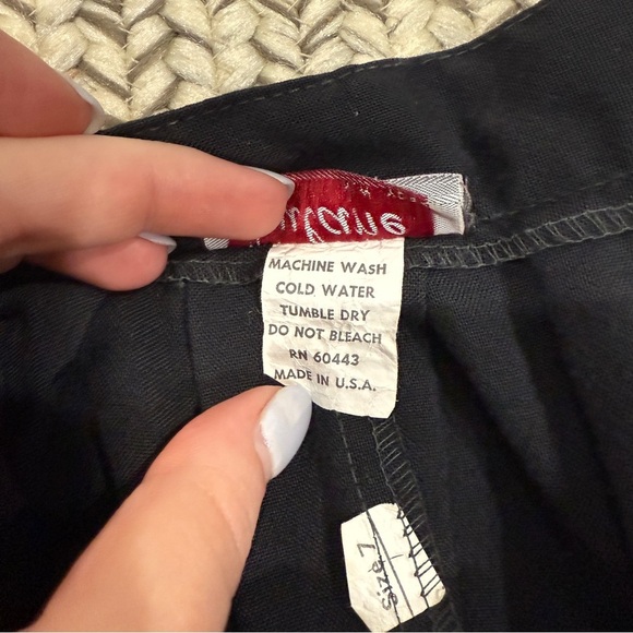 Vintage Julane New York Black Pleated Mini Skirt - Picture 6 of 9